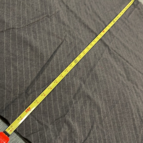 Covington gray pinstripe long a line skirt polyester/rayon/spandex Sz 12 24-151 - Picture 2 of 4